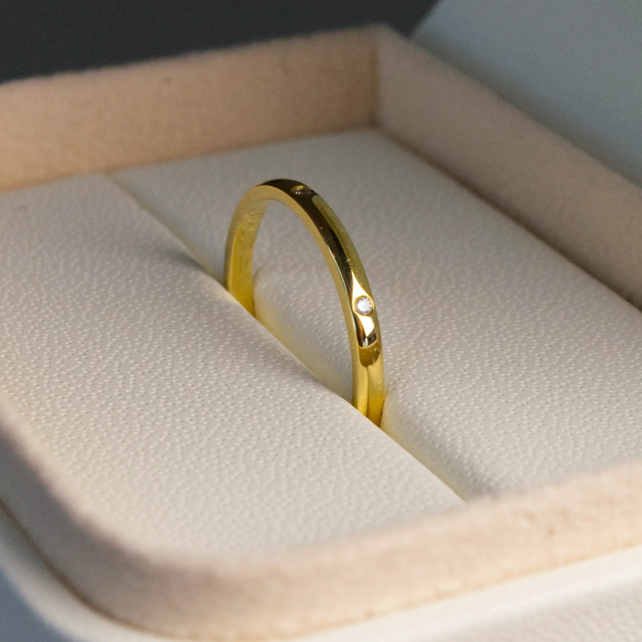 Dainty Spaced Diamond Band