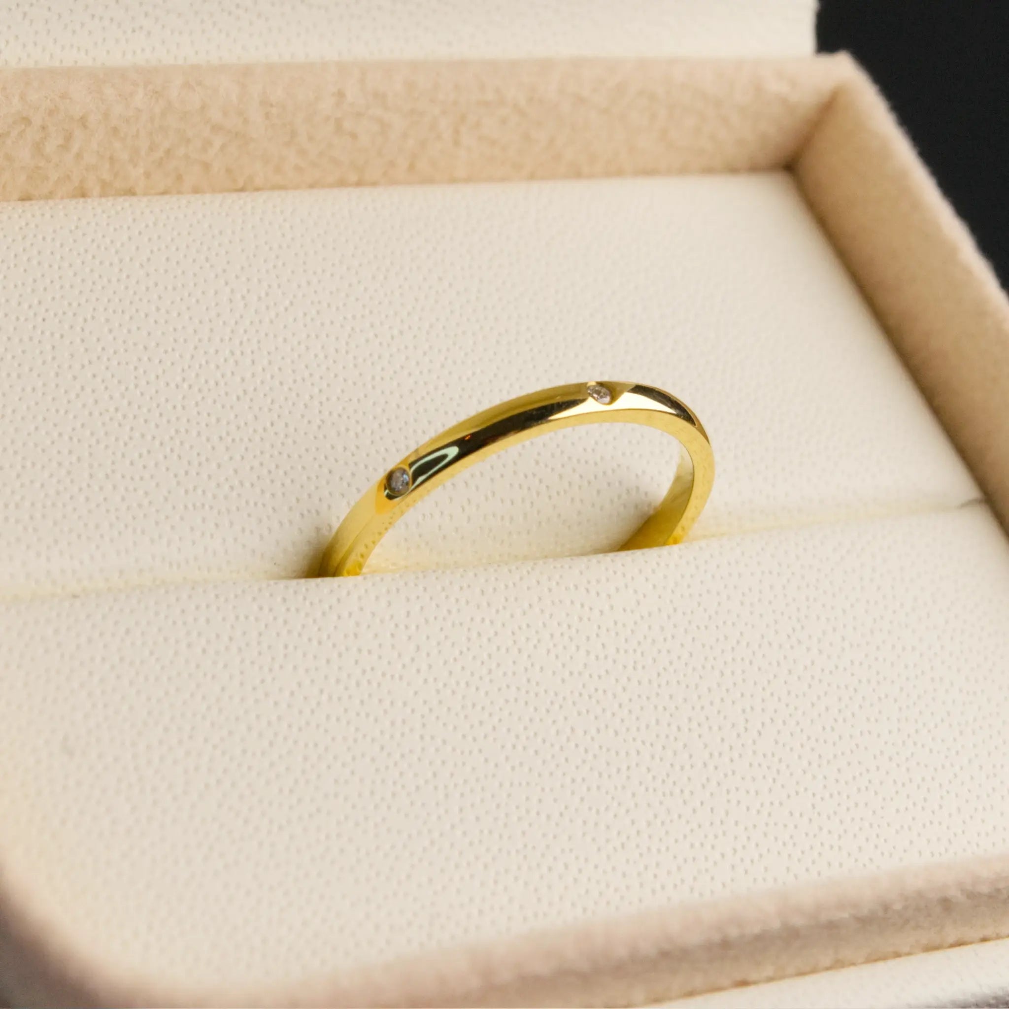 Dainty Spaced Diamond Band