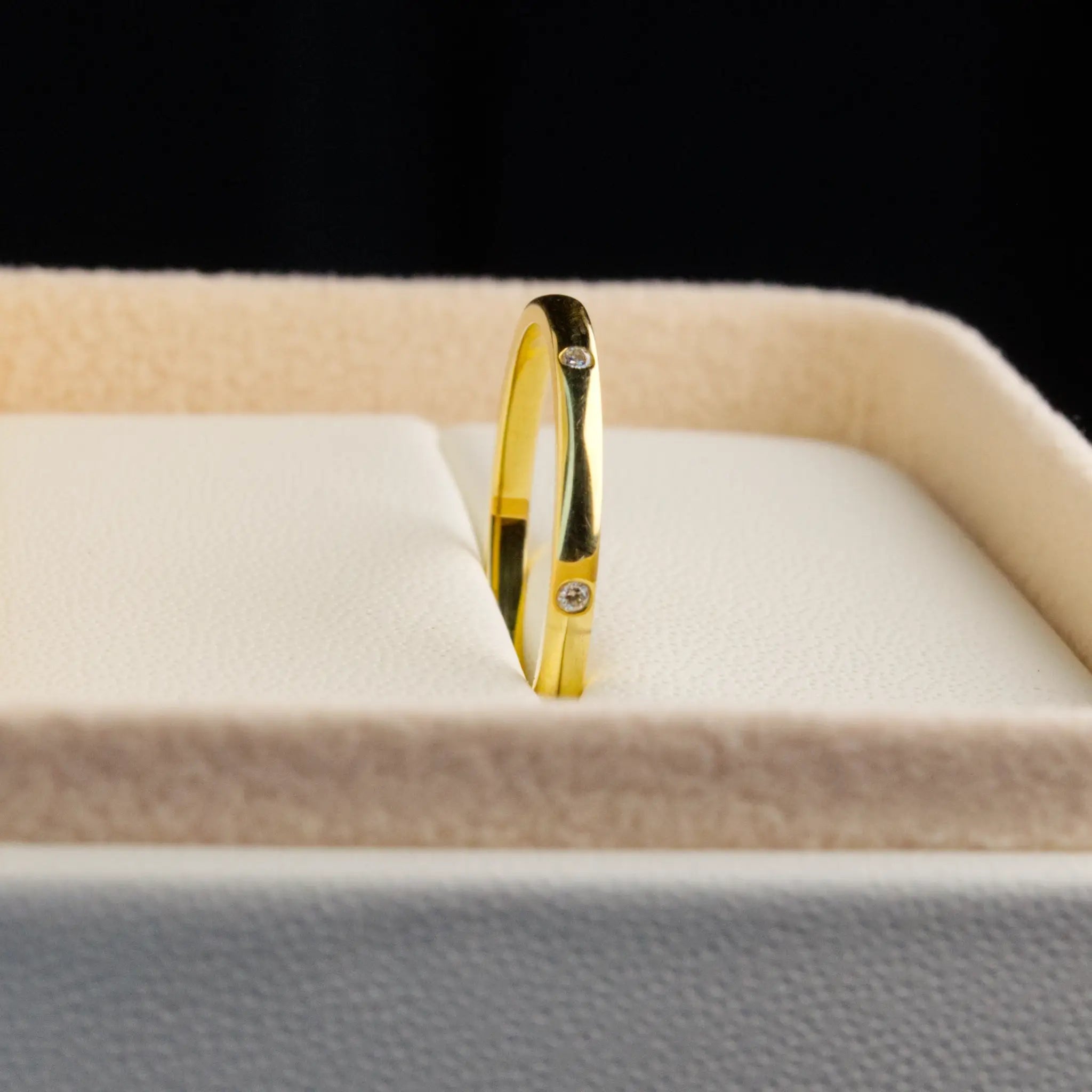 Dainty Spaced Diamond Band