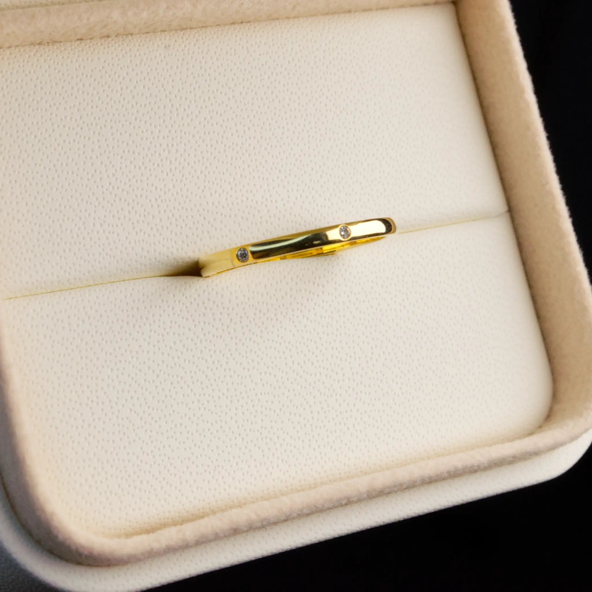 Dainty Spaced Diamond Band