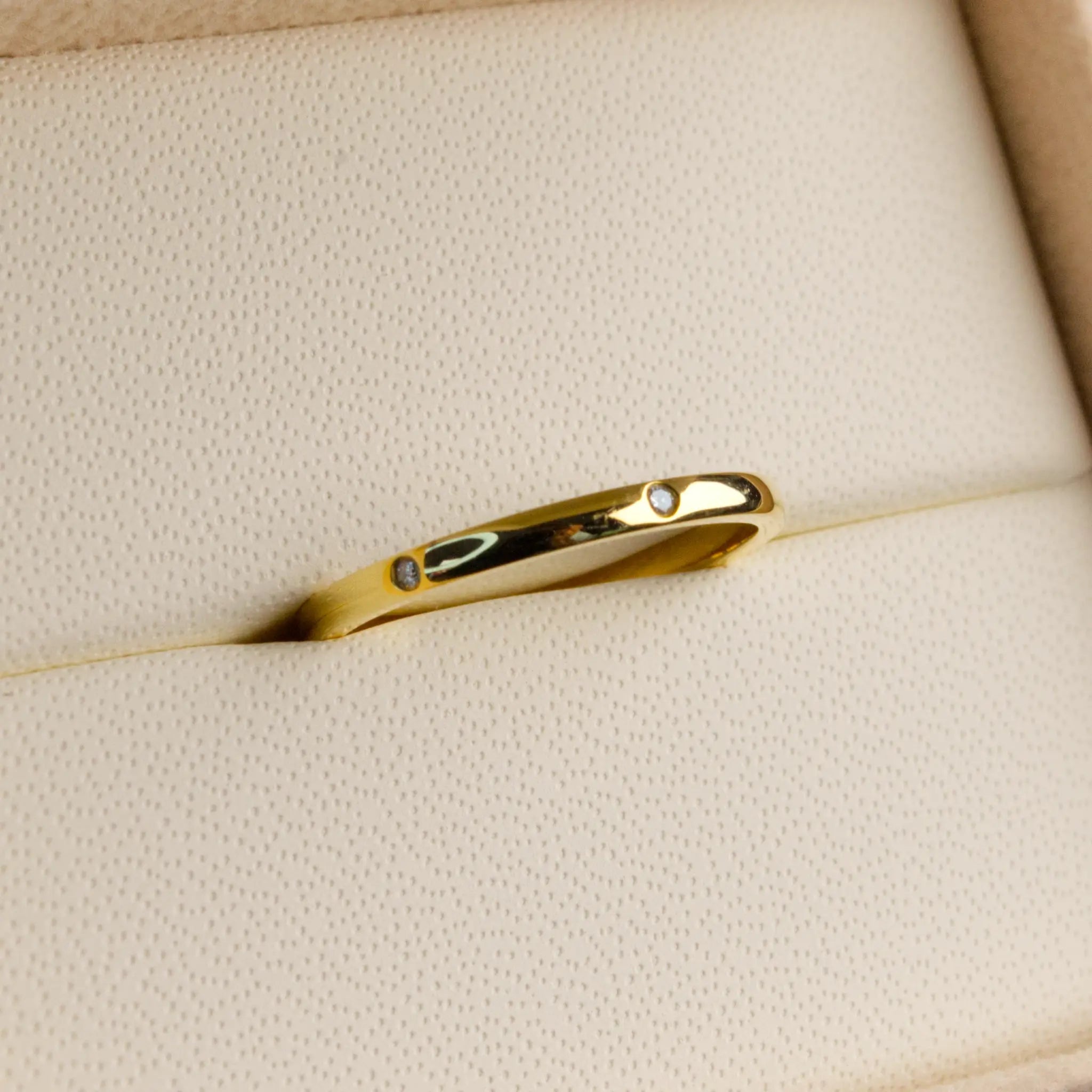 Dainty Spaced Diamond Band