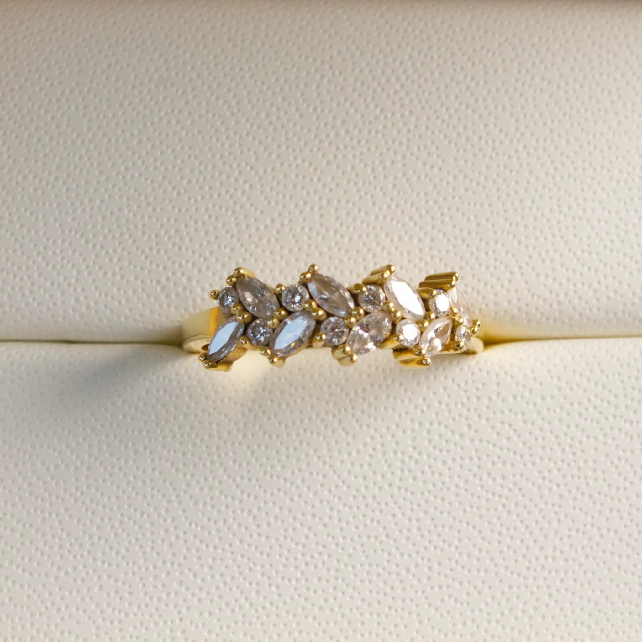 Marquise Eternity band Cluster Ring