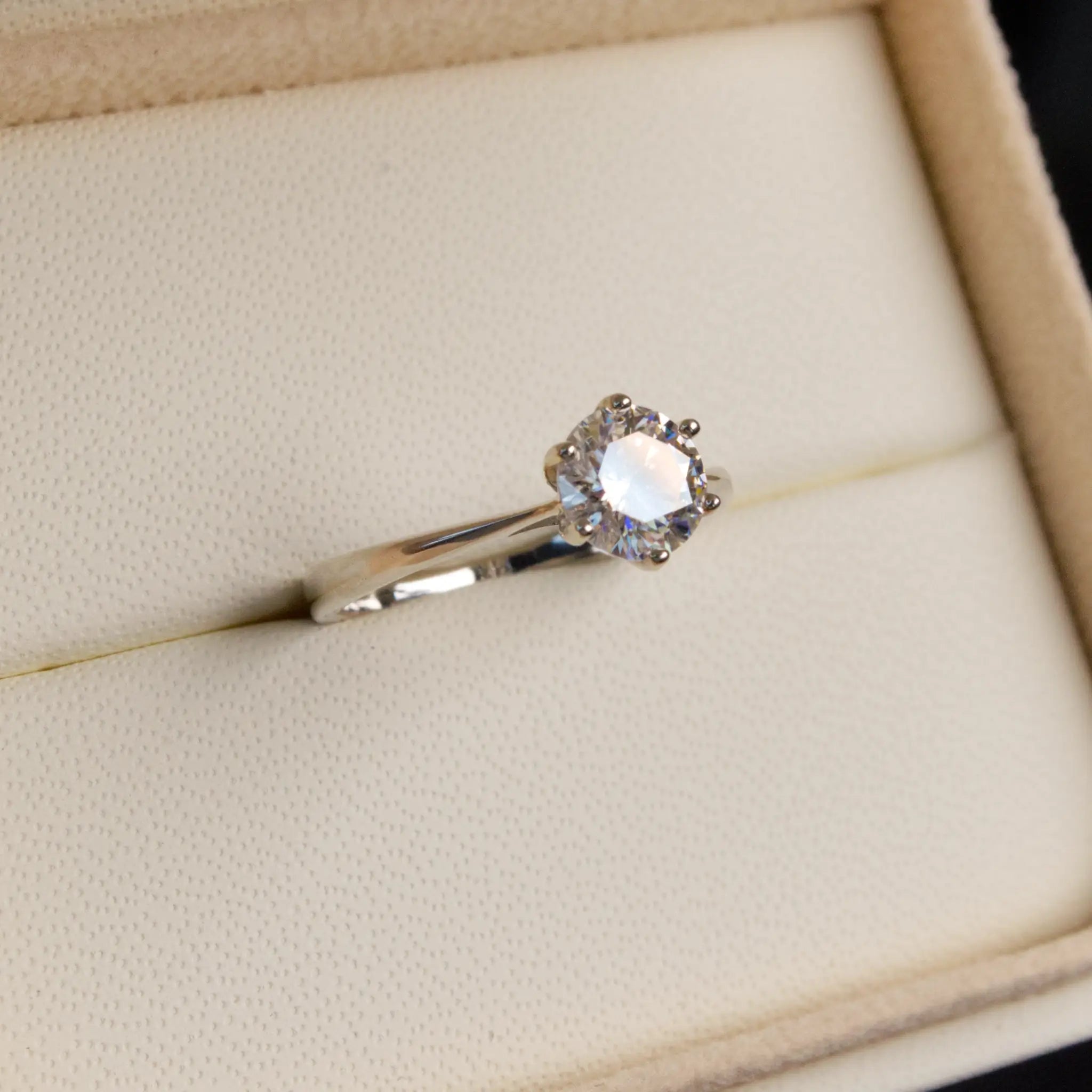 Round Solitaire Diamond Ring