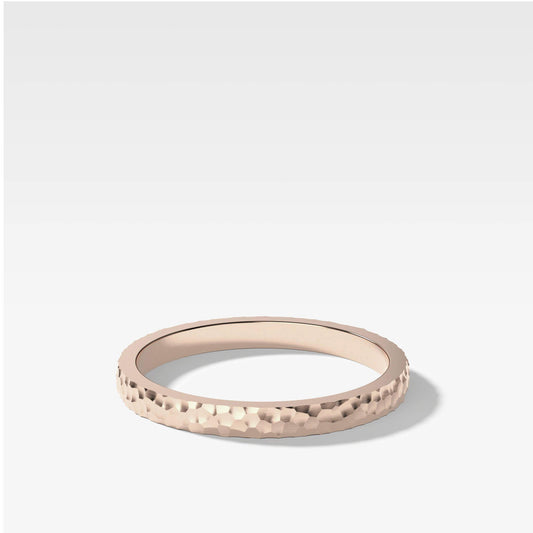 Textured Eternity Band, 9-18K Rose Gold