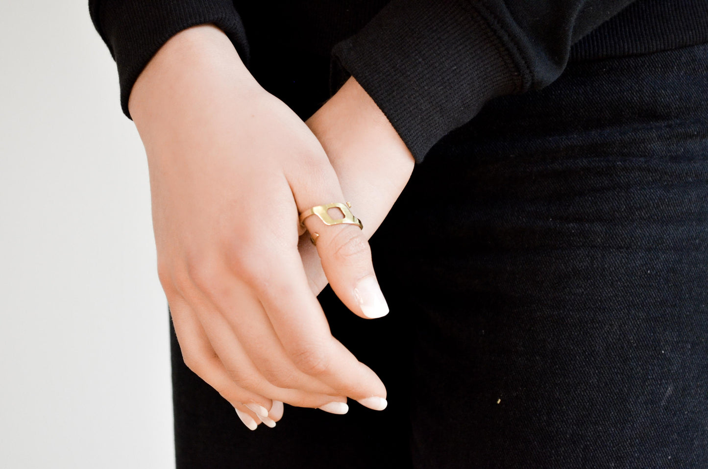 Kirei Cut Out Brass Ring