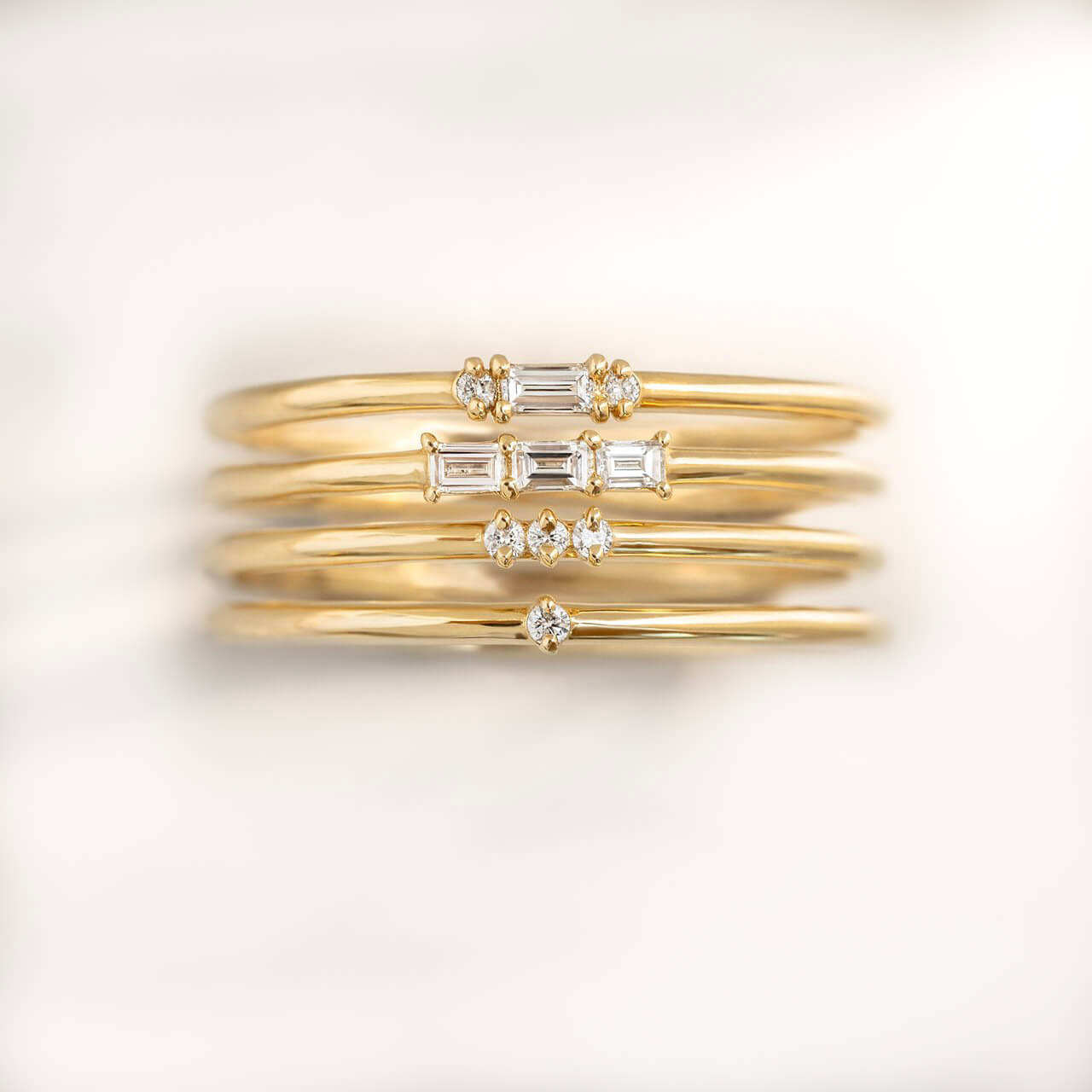 14ct Yellow Gold Patterned Matching Wedding Ring Set | Our Rings & Prices |  Smooch