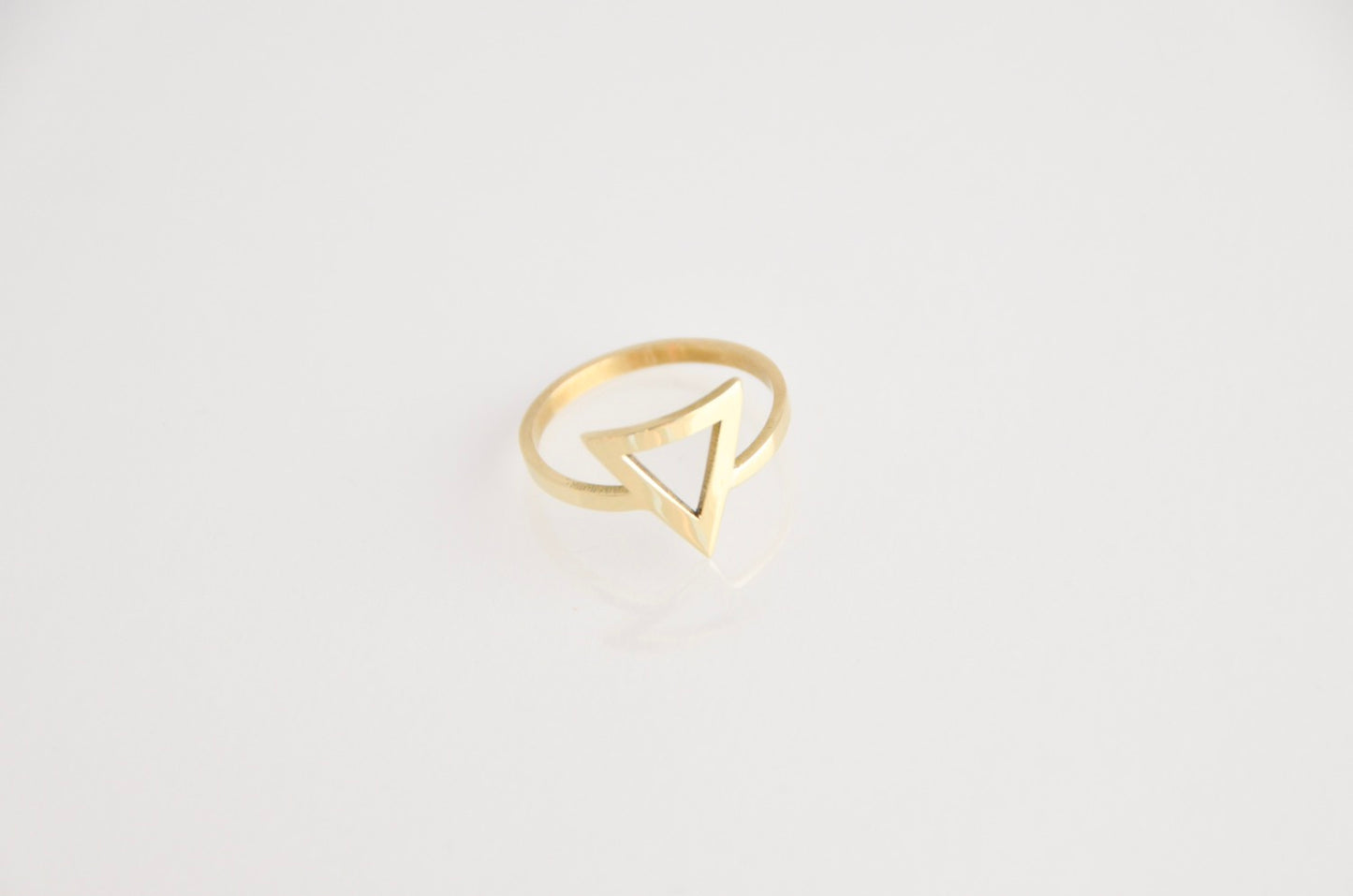 Trinity Outline Brass Ring